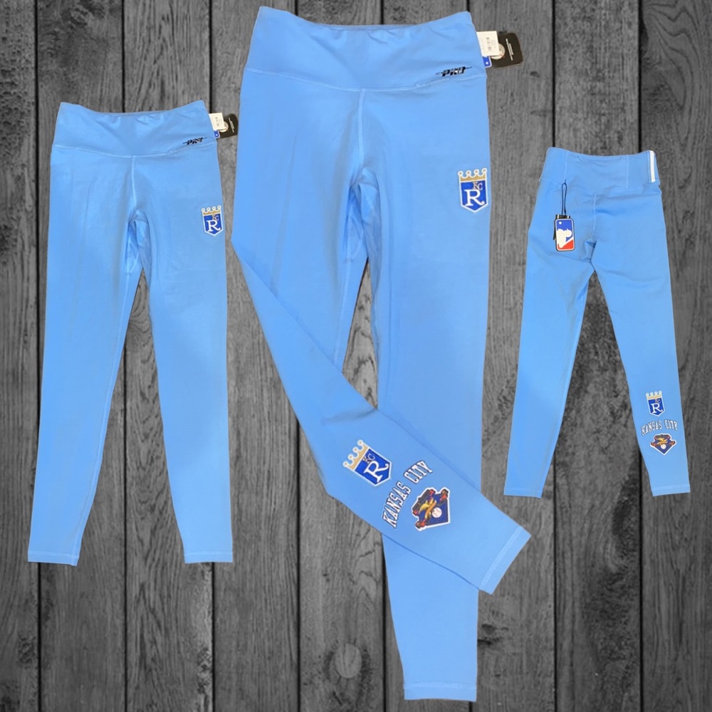 MLB Kansas City Royals blue leggings. NWT